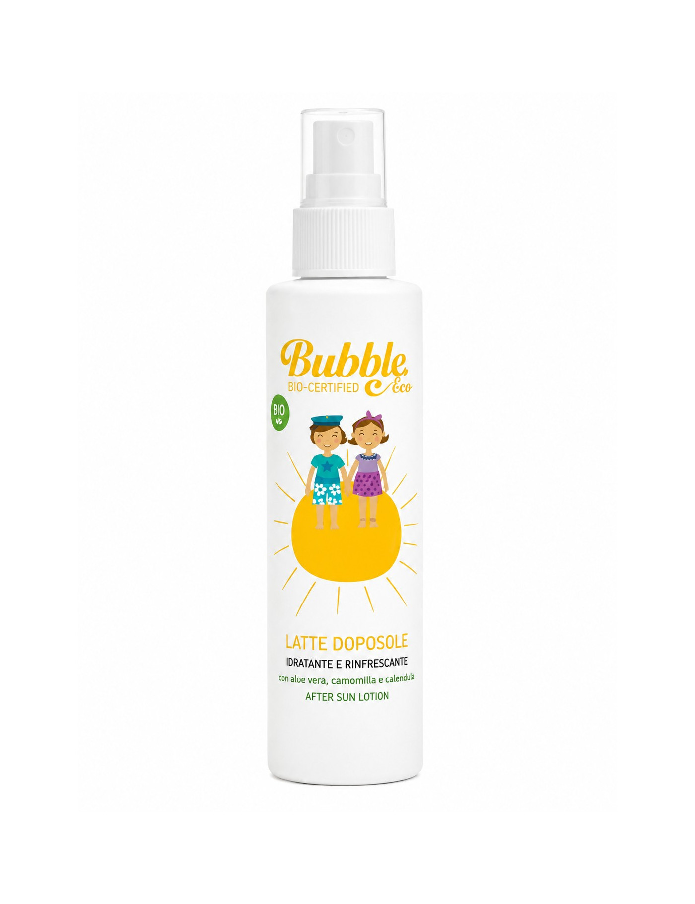 Organiczne kojące mleczko po opalaniu dla dzieci i niemowląt 100 ml 0m+ BUBBLE&CO