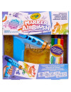 Crayola Aerograf dla dzieci airbrush, 5 szablonów i 8 zmywalnych flamastrów 6+