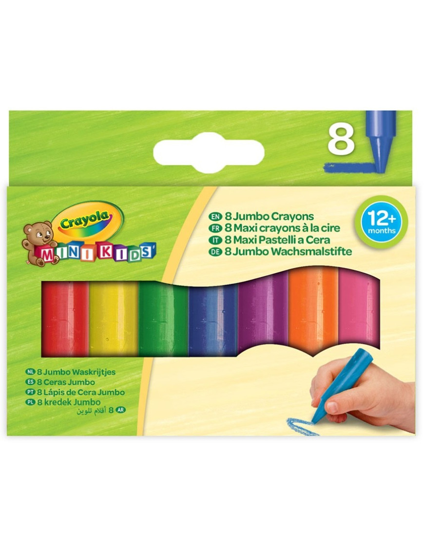 Crayola Kredki świecowe grube Jumbo Mini Kids 8szt. 12m+ Crayola Kredki świecowe grube Jumbo Mini Kids 8szt. 12m+