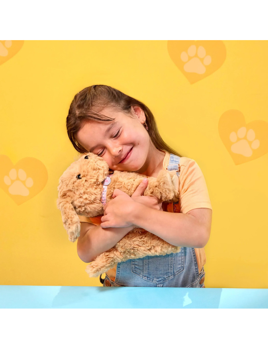 Interaktywny CHODZĄCY piesek z MAGNETYCZNĄ kostką i akcesoriami – Playful Paws Goldendoodle Pup OG