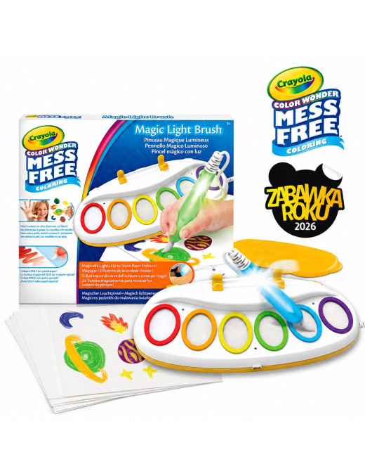 Crayola Magiczny pędzelek do malowania światłem Color Wonder Mess Free 3+