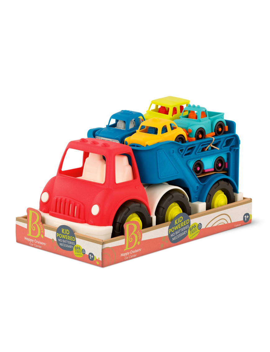 Laweta z 6 autkami B. Toys - Happy Cruisers Laweta z 6 autkami B. Toys - Happy Cruisers