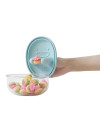 MONCHI FINGER SNACK BOWL innowacyjny pojemnik na przekąski, Powder Blue
