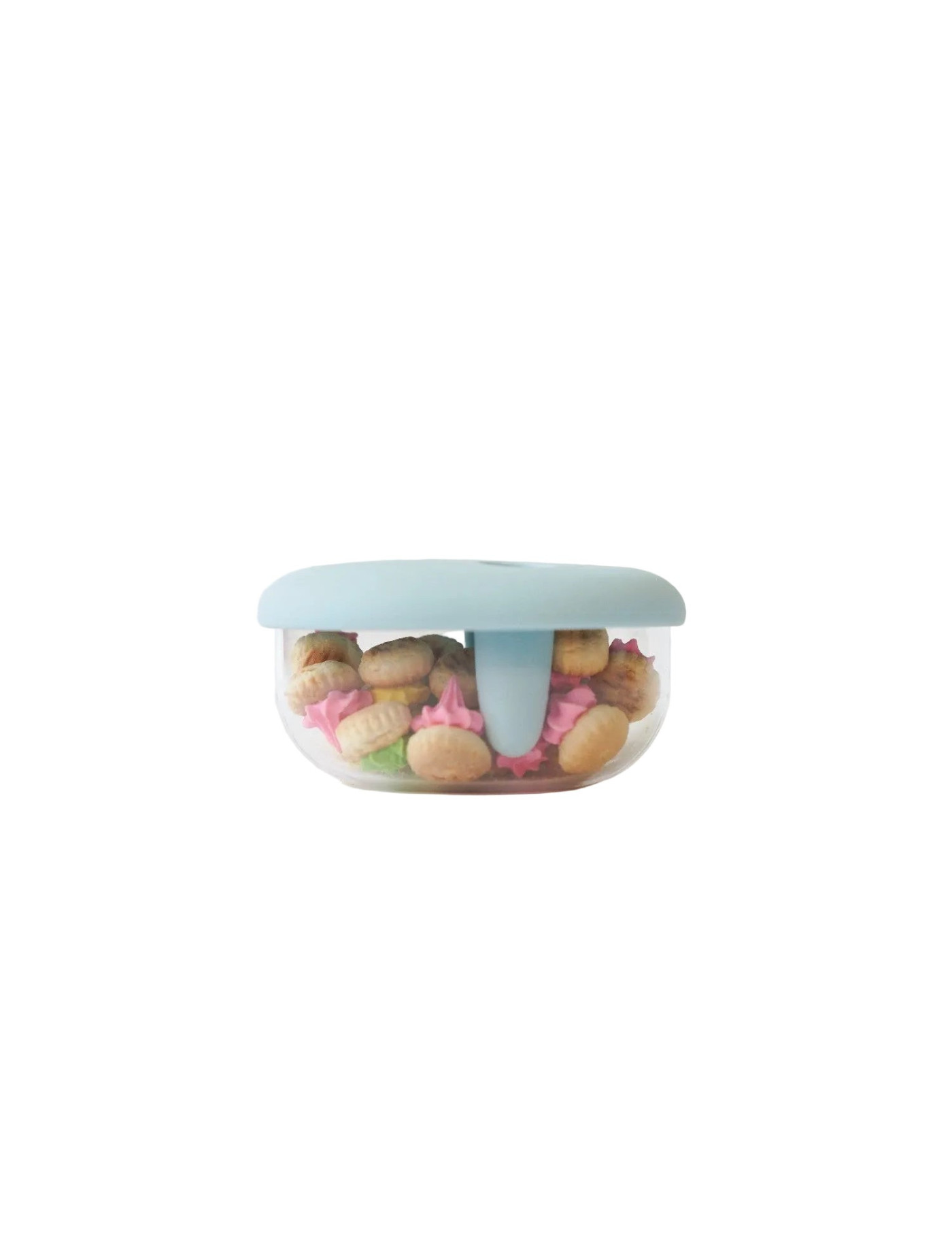 MONCHI FINGER SNACK BOWL innowacyjny pojemnik na przekąski, Powder Blue