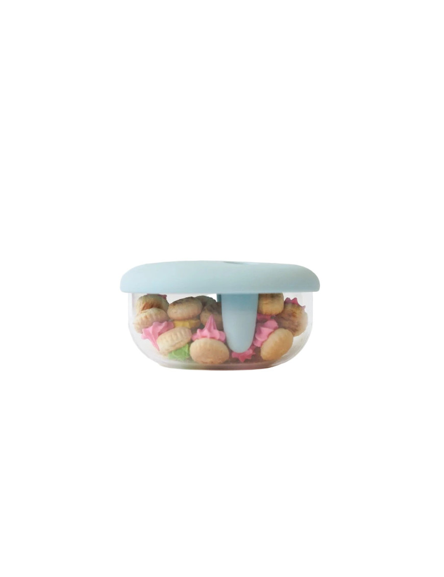 MONCHI FINGER SNACK BOWL innowacyjny pojemnik na przekąski, Powder Blue