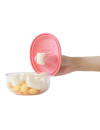 MONCHI FINGER SNACK BOWL peony pink