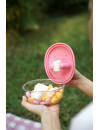 MONCHI FINGER SNACK BOWL peony pink
