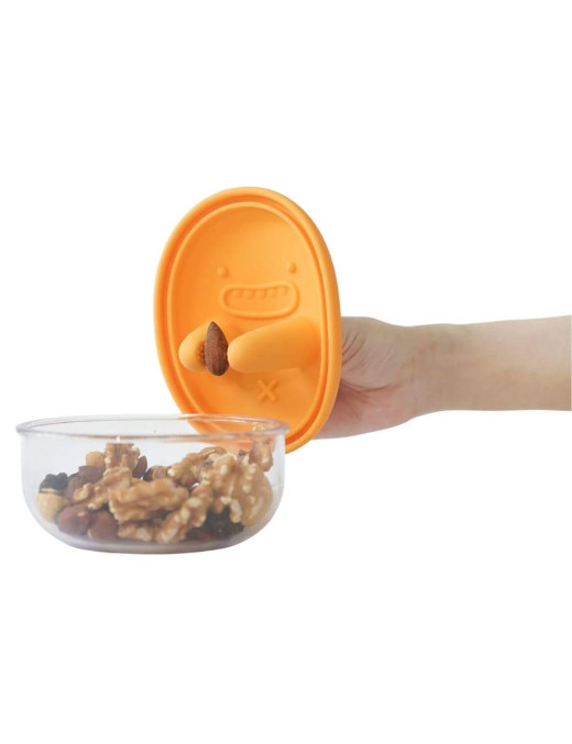 MONCHI FINGER SNACK BOWL innowacyjny pojemnik na przekąski, Orange