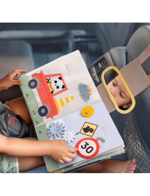 Interaktywna Książeczka Manipulacyjna do Samochodu Wesoła Podróż Taf Toys