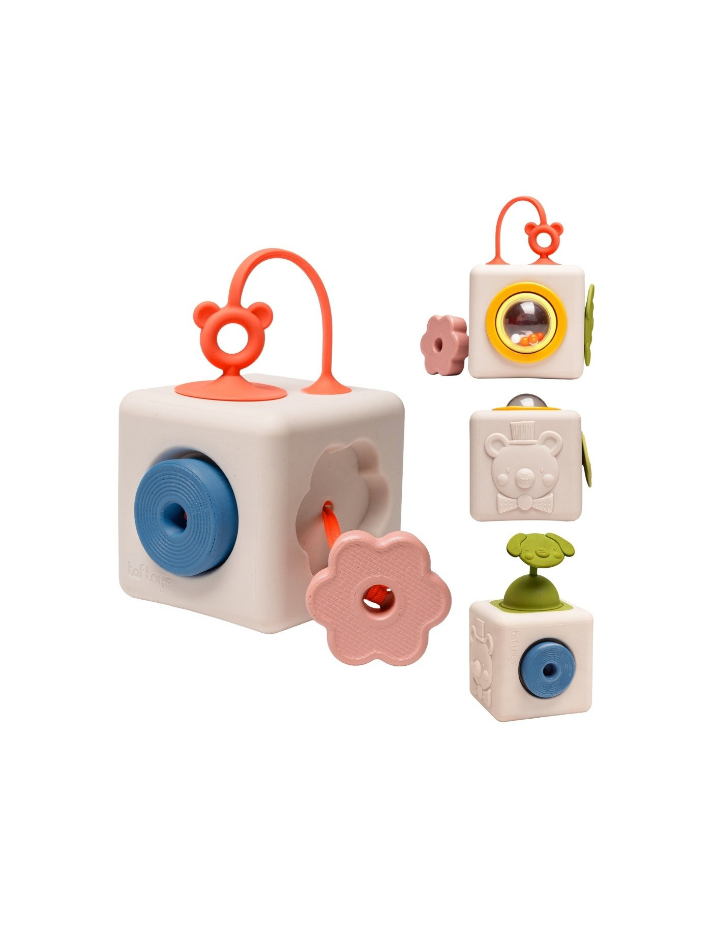 Silikonowa Kostka Sensoryczna Kostka Pełna Odkryć Taf Toys Silikonowa Kostka Sensoryczna Kostka Pełna Odkryć Taf Toys