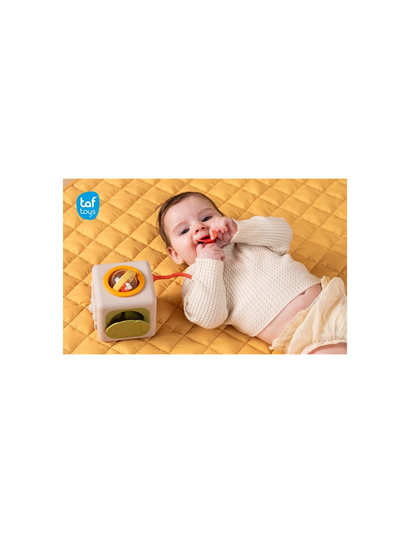 Silikonowa Kostka Sensoryczna Kostka Pełna Odkryć Taf Toys Silikonowa Kostka Sensoryczna Kostka Pełna Odkryć Taf Toys