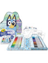Crayola Zestaw artystyczny (kolorowanki dla dzieci, naklejki i flamastry) 47 el. Bluey 4+