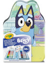 Crayola Zestaw artystyczny (kolorowanki dla dzieci, naklejki i flamastry) 47 el. Bluey 4+