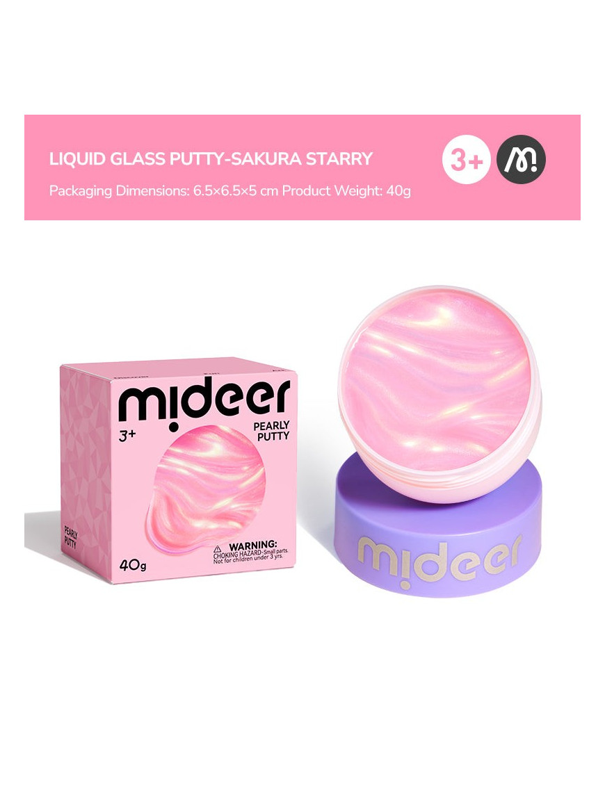 Putty mideer perłowa masa sensoryczna – sakura pink