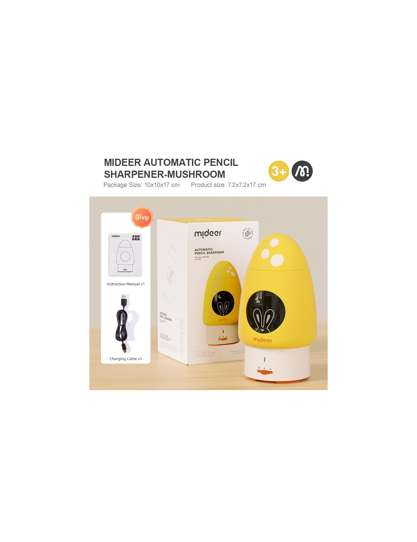 Automatyczna temperówka mideer – żółta