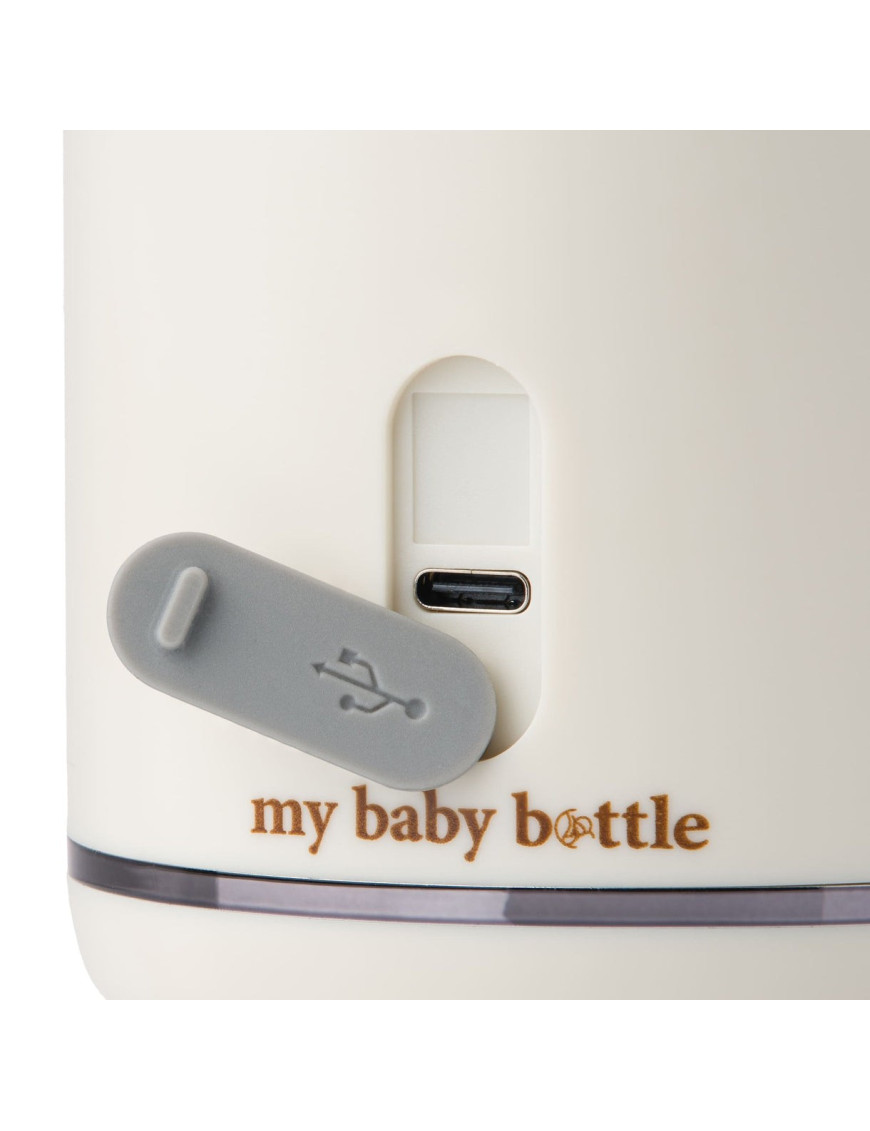 Przenośny podgrzewacz do butelek, wody i mleka dla dzieci - biały MyBabyBottle®