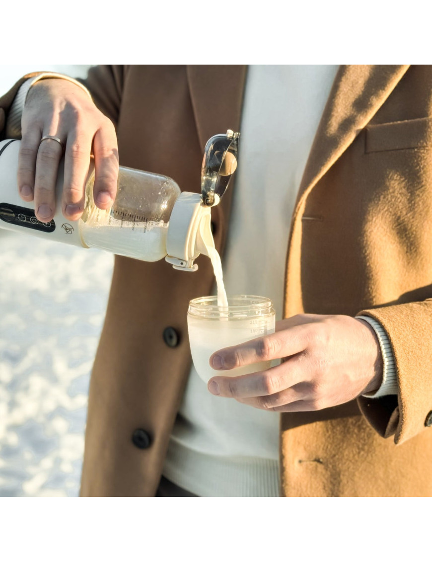 Przenośny podgrzewacz do butelek, wody i mleka dla dzieci - biały MyBabyBottle®