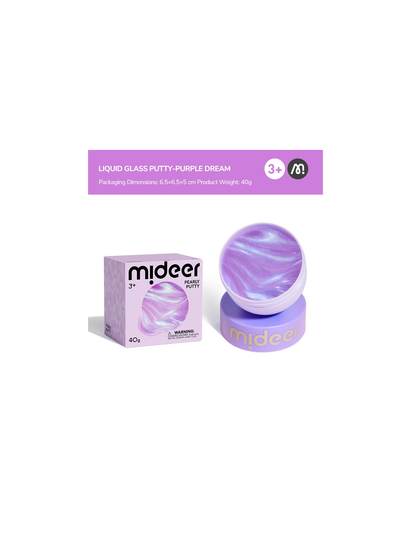 Putty mideer perłowa masa sensoryczna – Purple