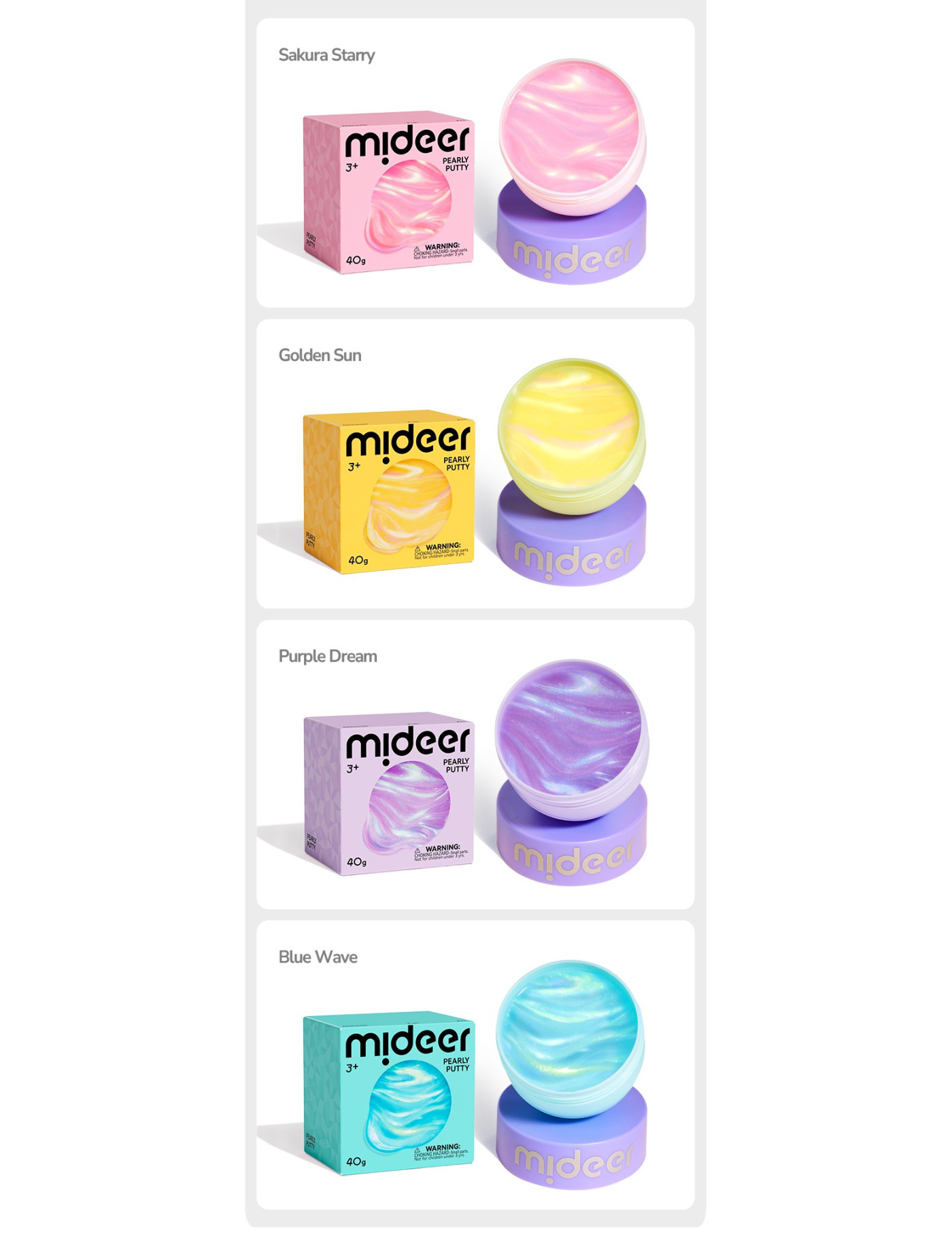 Putty mideer perłowa masa sensoryczna – Purple