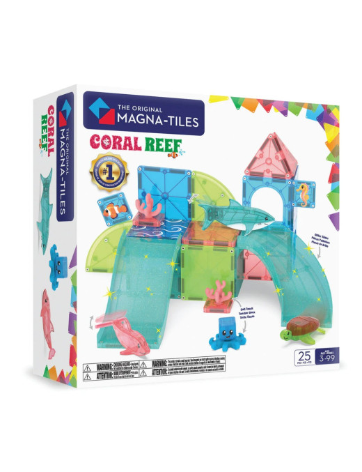 MAGNA-TILES® Klocki Magnetyczne microMAGS Coral Reef 25 el.