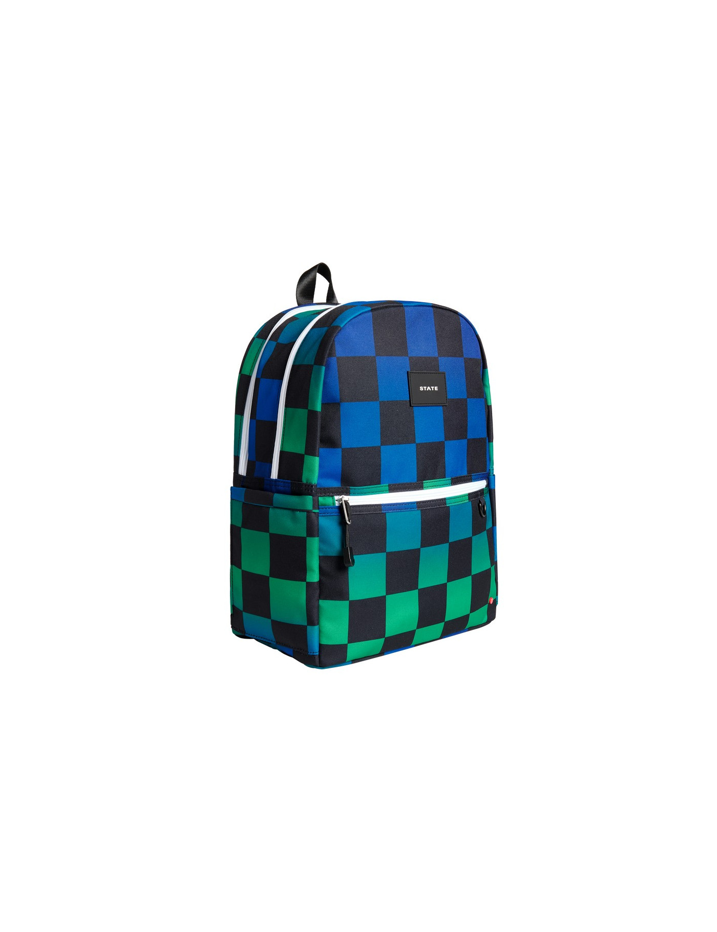 Plecak szkolny Kene Double Pocket Blue Checkerboard STATE BAGS Plecak szkolny Kene Double Pocket Blue Checkerboard STATE BAGS