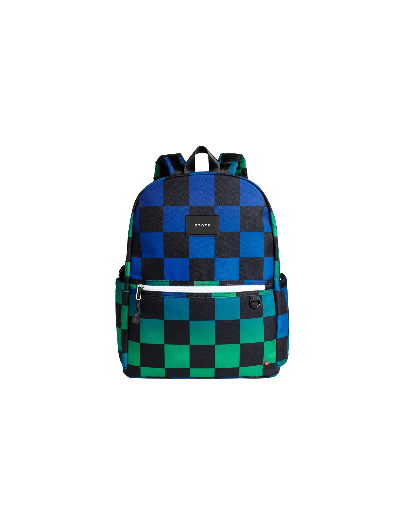 Plecak szkolny Kene Double Pocket Blue Checkerboard STATE BAGS Plecak szkolny Kene Double Pocket Blue Checkerboard STATE BAGS