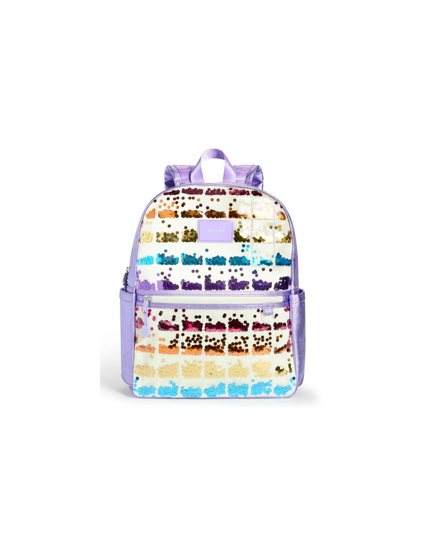 Plecak szkolny Kene Lilac Quilted Sequins STATE BAGS
