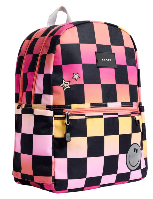 Plecak szkolny Kene Pink Checkerboard STATE BAGS
