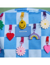 Plecak szkolny Kene Charms Blue Checkerboard STATE BAGS Plecak szkolny Kene Charms Blue Checkerboard STATE BAGS