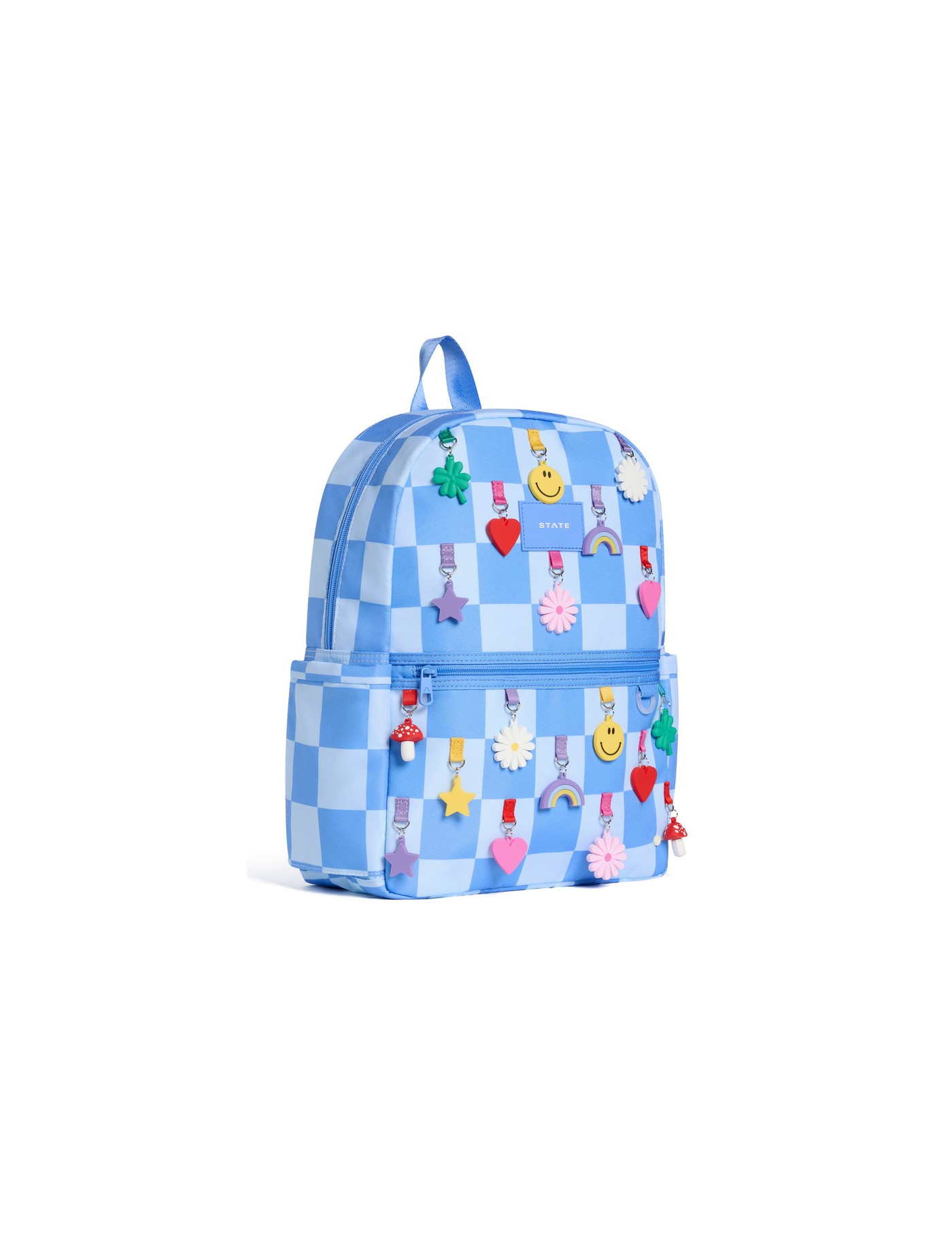 Plecak szkolny Kene Charms Blue Checkerboard STATE BAGS Plecak szkolny Kene Charms Blue Checkerboard STATE BAGS