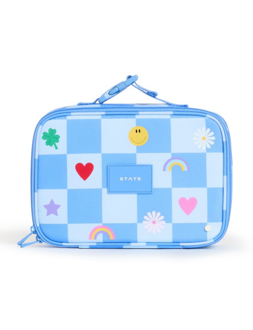 Lunchbox RODGERS Charms Blue Check STATE BAGS