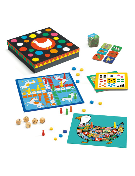 Gra Classic box 4+: zestaw 12 gier Djeco