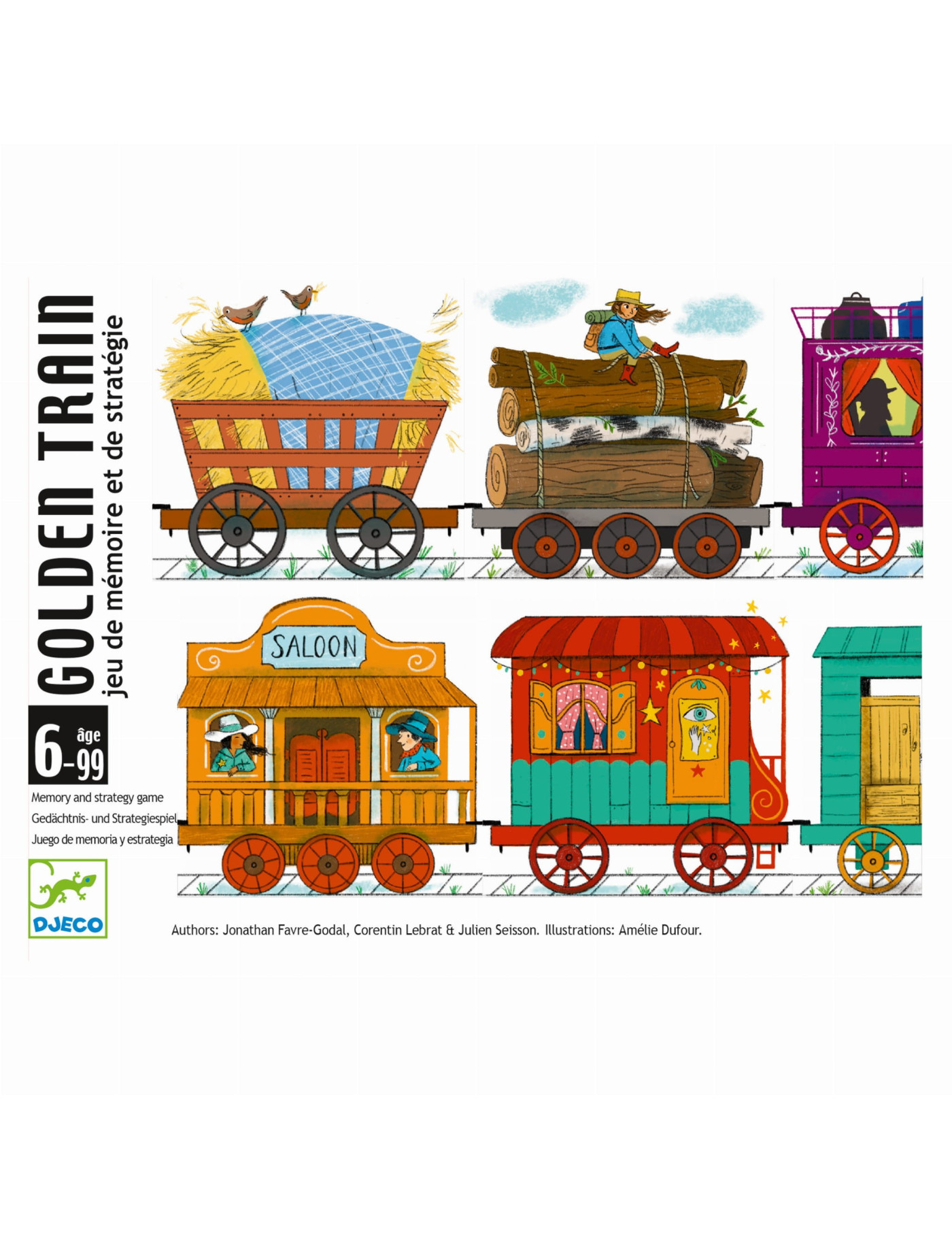 Gra karciana GOLDEN TRAIN 6+ Djeco