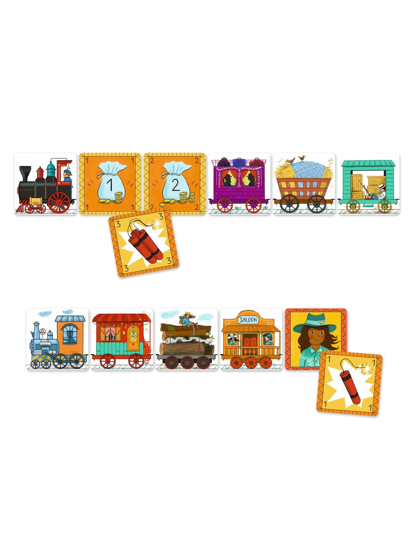Gra karciana GOLDEN TRAIN 6+ Djeco