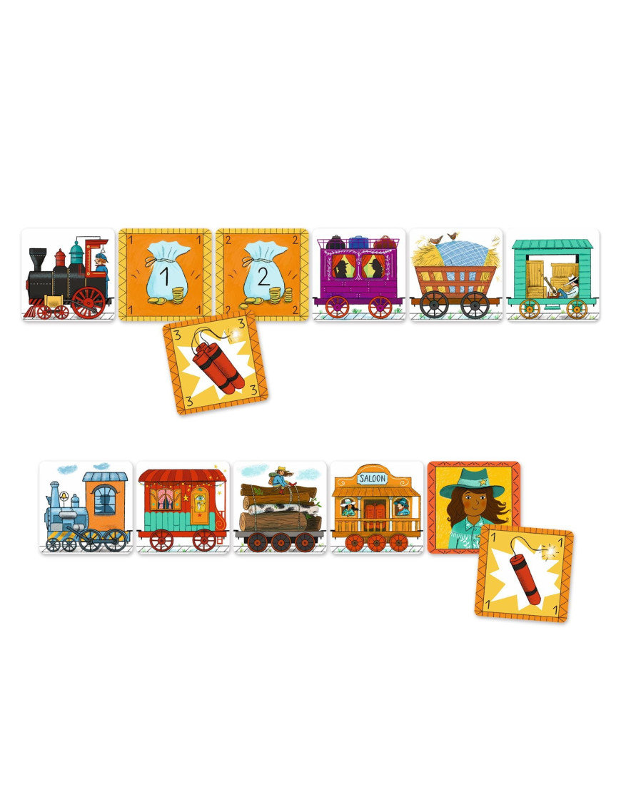 Gra karciana GOLDEN TRAIN 6+ Djeco