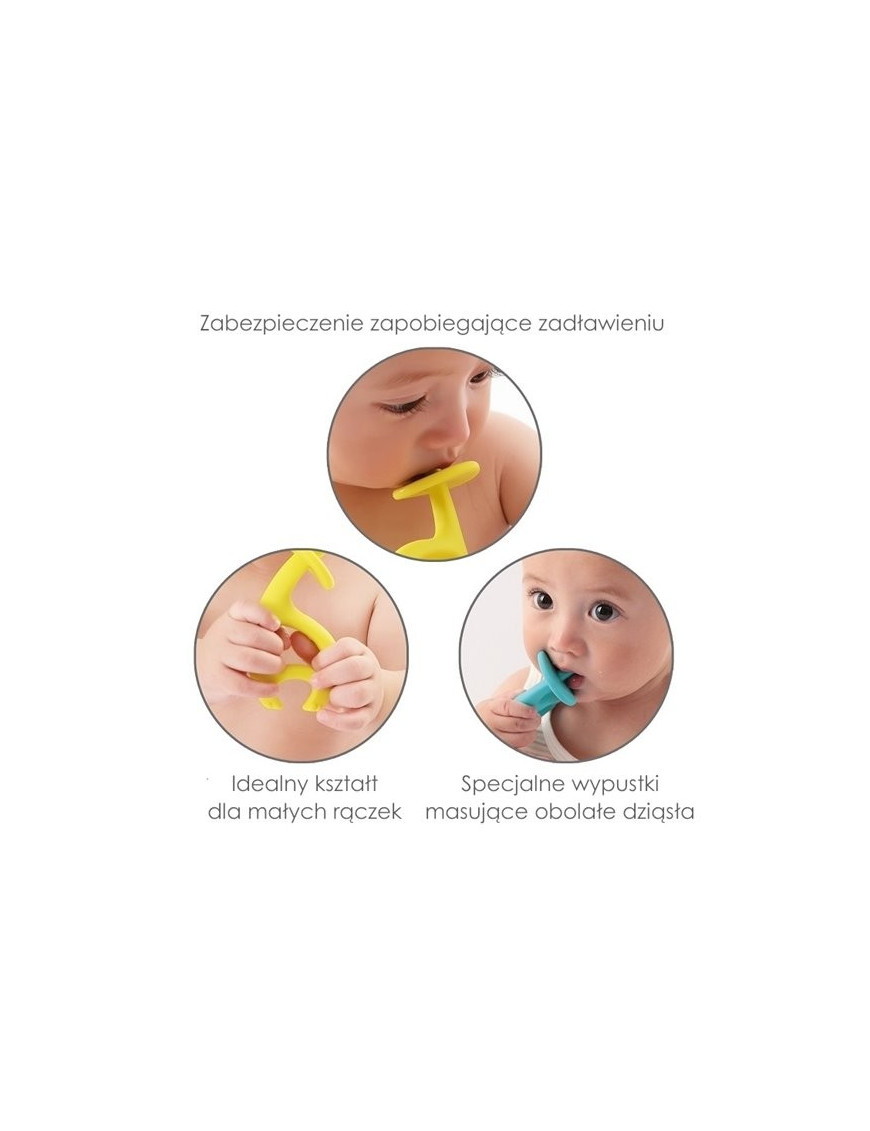 Gryzak Słonik – silikonowy gryzak dla niemowląt 3m+ | Mömbella