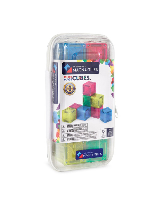 MAGNA-TILES® Klocki Magnetyczne microMAGS Cubes, 9 el.