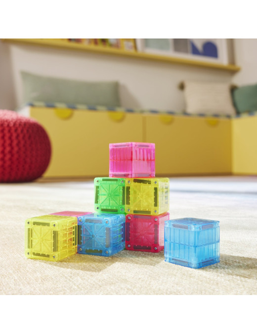 MAGNA-TILES® Klocki Magnetyczne microMAGS Cubes, 9 el.