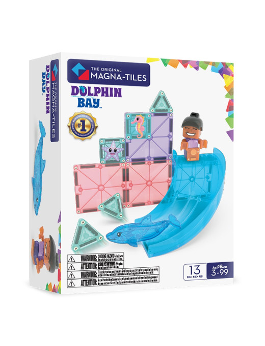 MAGNA-TILES® Klocki Magnetyczne Dolphin Bay, 13 el.