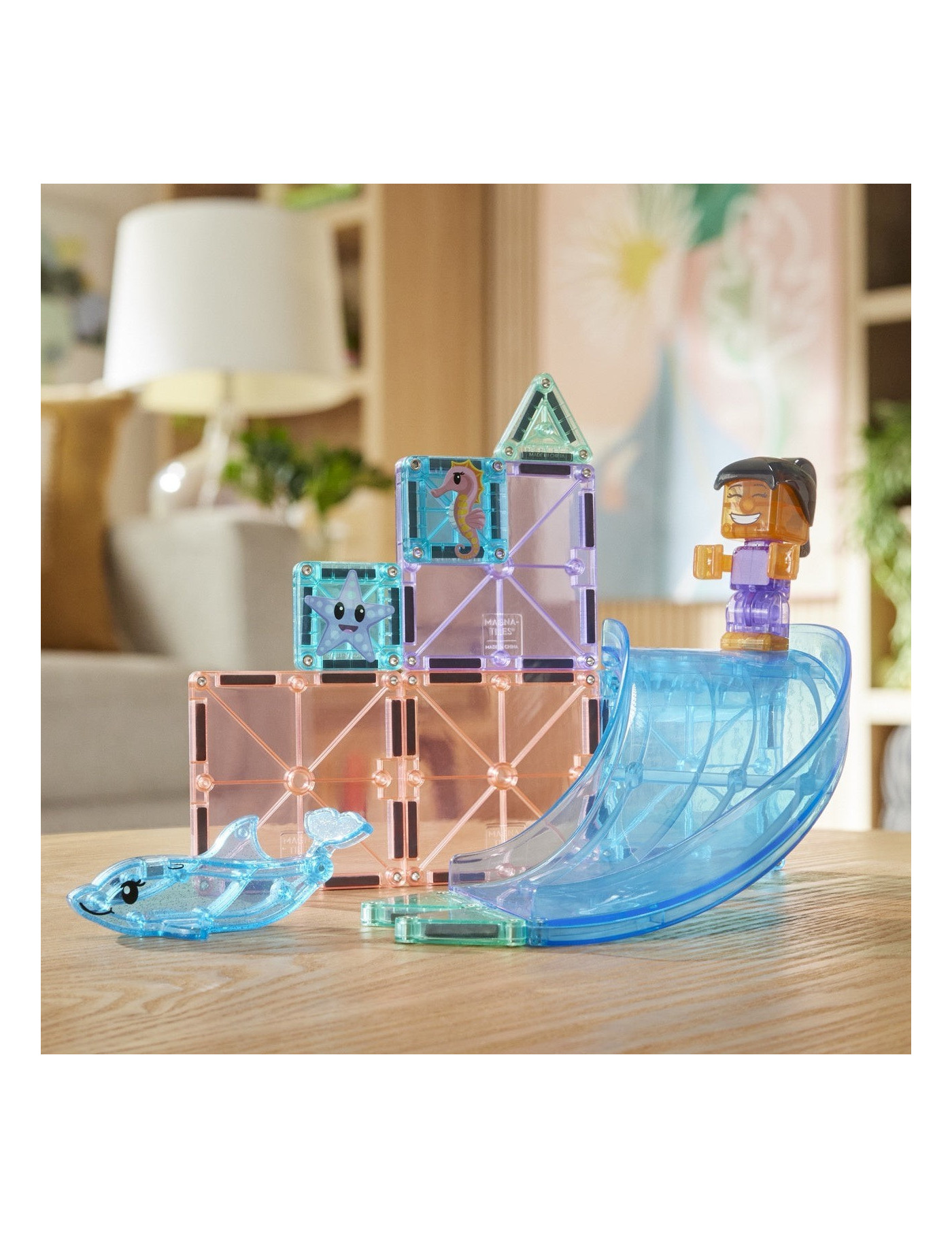 MAGNA-TILES® Klocki Magnetyczne Dolphin Bay, 13 el.