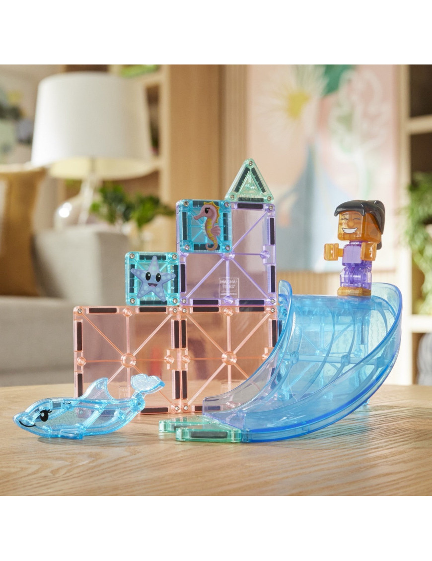 MAGNA-TILES® Klocki Magnetyczne Dolphin Bay, 13 el.