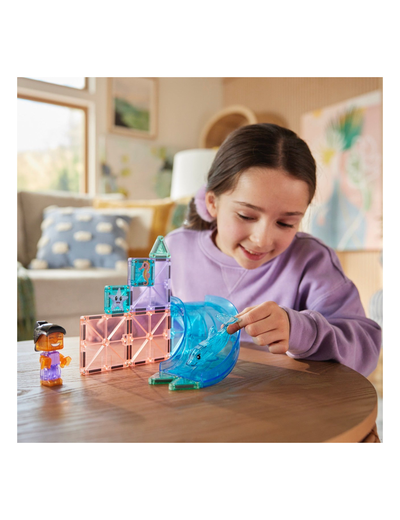 MAGNA-TILES® Klocki Magnetyczne Dolphin Bay, 13 el.