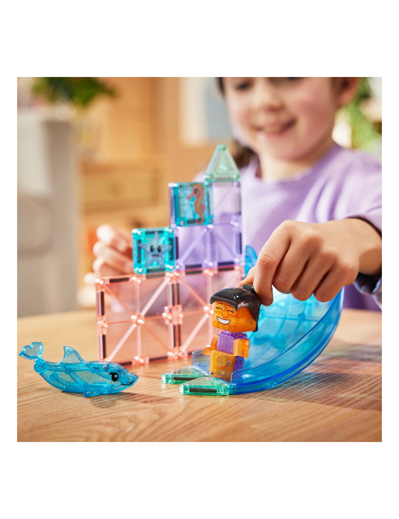 MAGNA-TILES® Klocki Magnetyczne Dolphin Bay, 13 el.