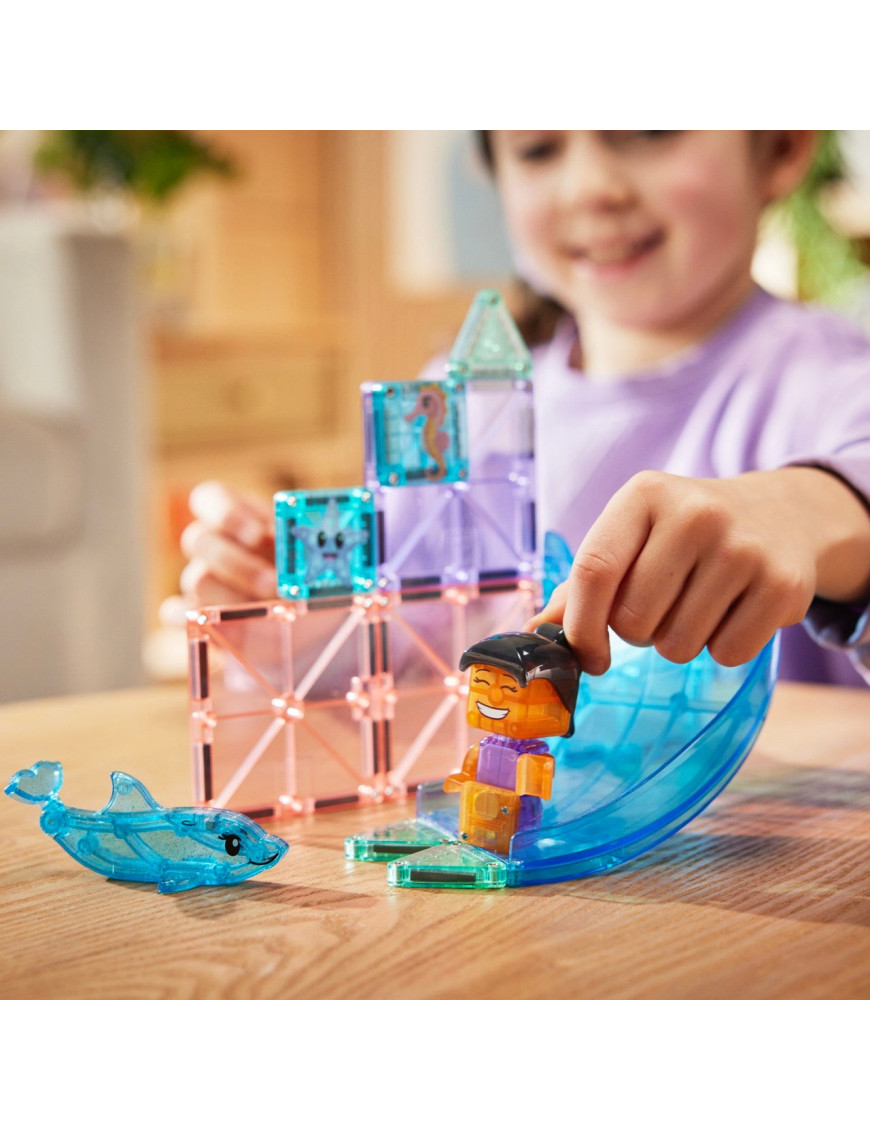 MAGNA-TILES® Klocki Magnetyczne Dolphin Bay, 13 el.
