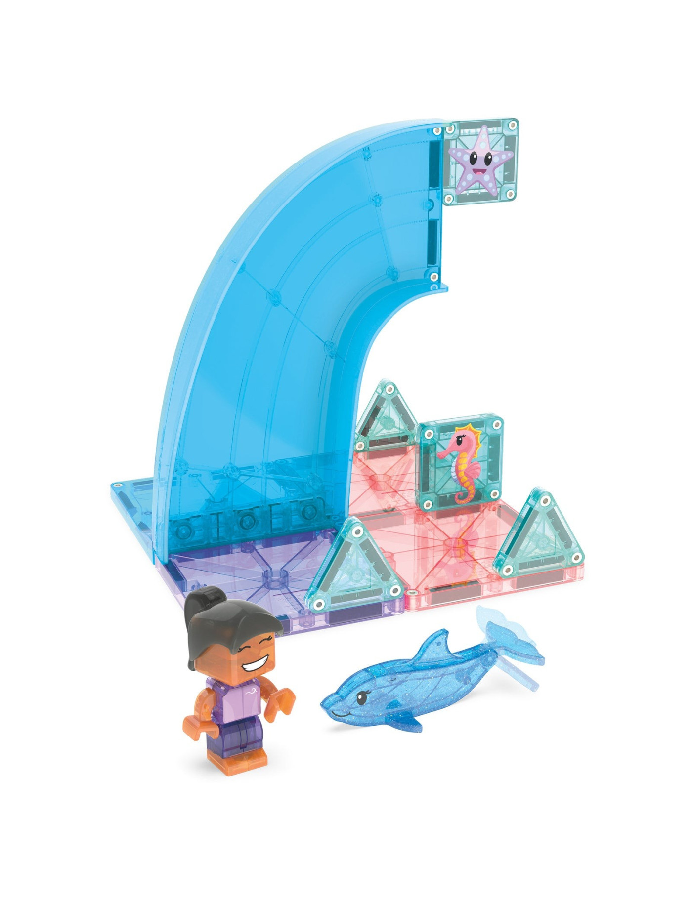 MAGNA-TILES® Klocki Magnetyczne Dolphin Bay, 13 el.