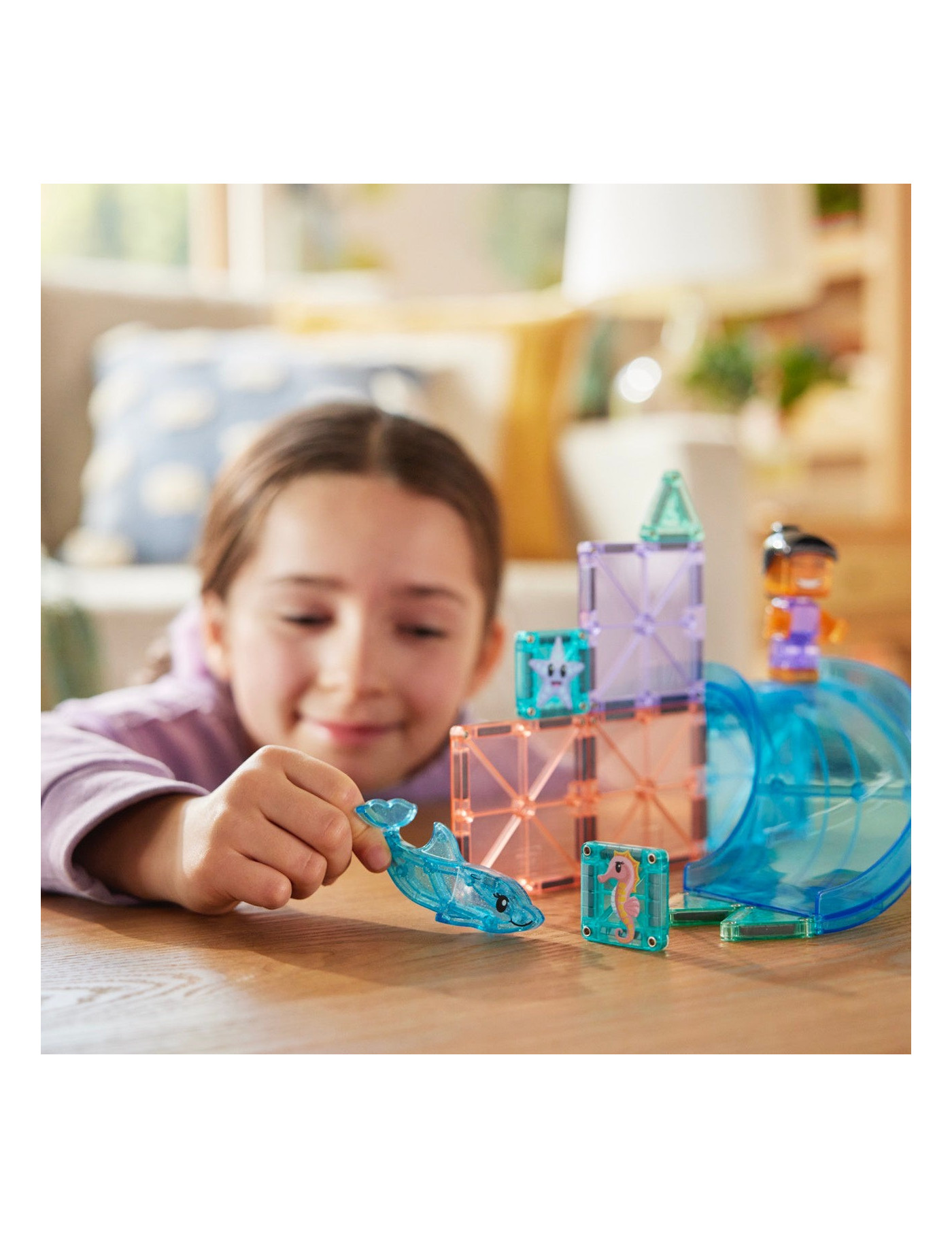 MAGNA-TILES® Klocki Magnetyczne Dolphin Bay, 13 el.