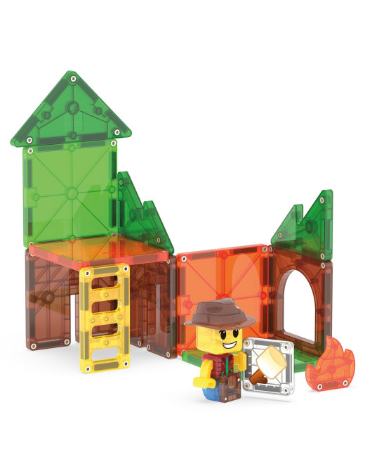 MAGNA-TILES® Klocki Magnetyczne Camp Out – 16 elementów