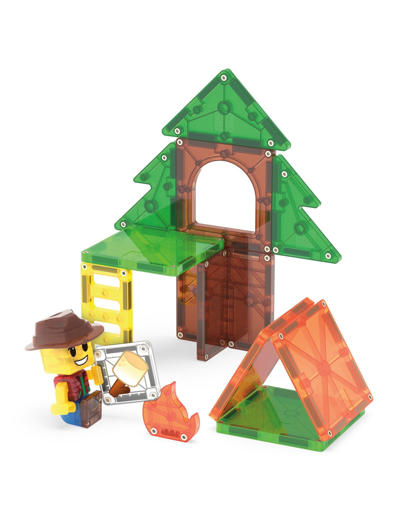 MAGNA-TILES® Klocki Magnetyczne Camp Out – 16 elementów