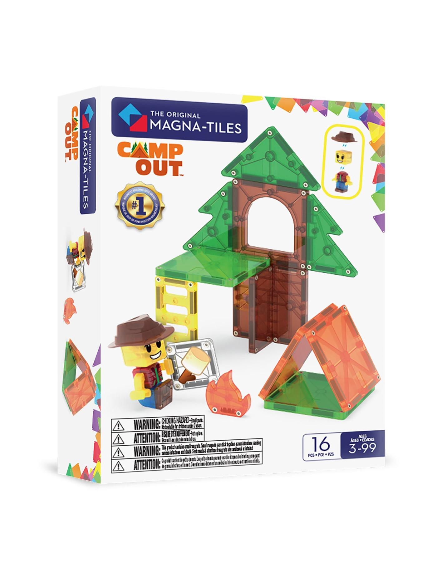 MAGNA-TILES® Klocki Magnetyczne Camp Out – 16 elementów