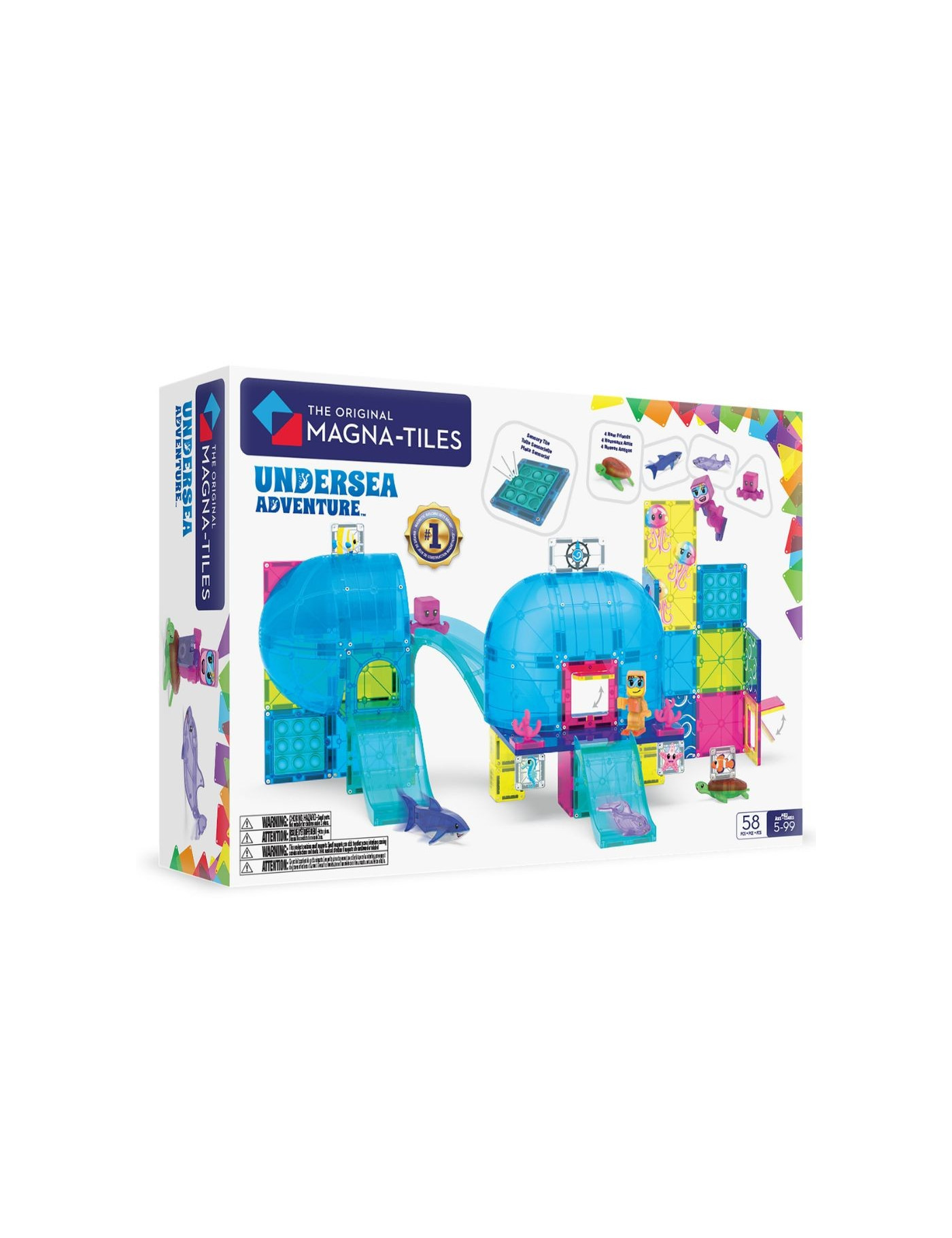 MAGNA-TILES® Klocki Magnetyczne Undersea Adventure 58 el.